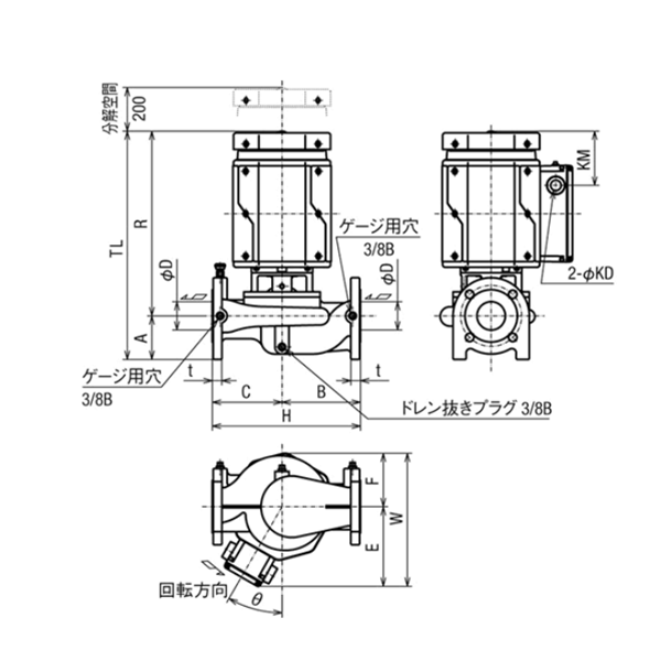 HITACHI-IES日立電動泵JDS 100X80A-E55.5