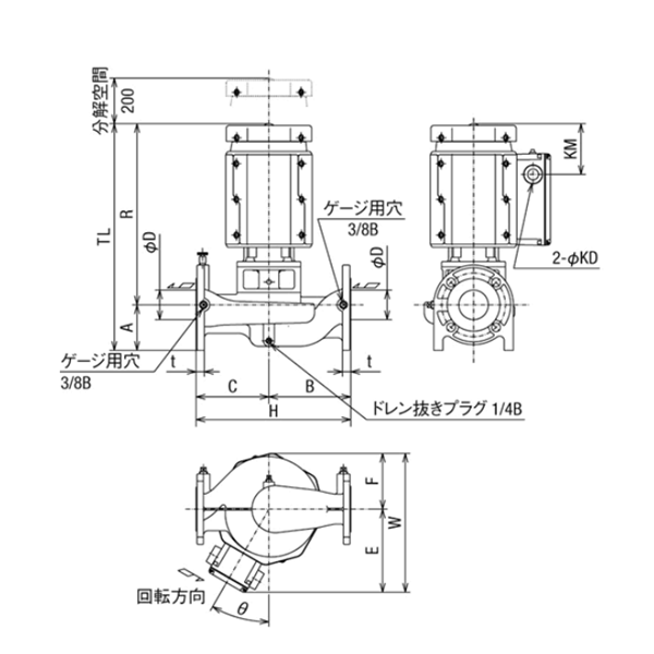 HITACHI-IES日立電動泵JDS 100X80A-E55.5
