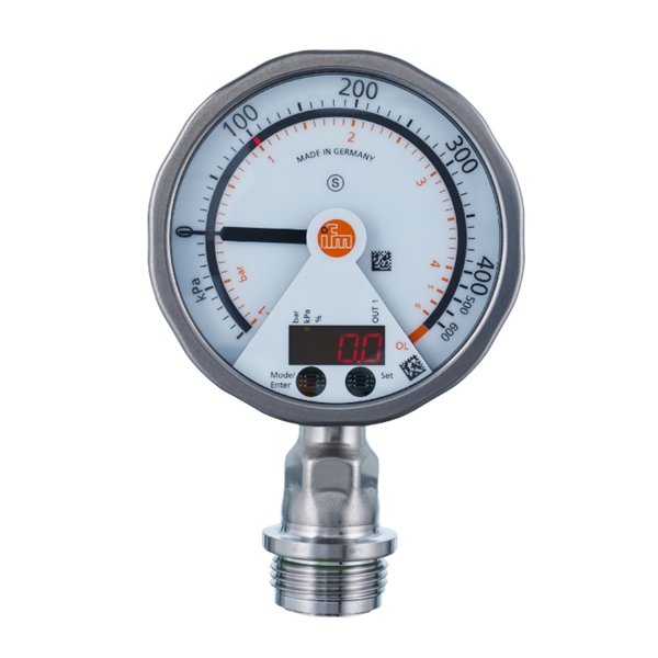 德國(guó)IFM易福門帶模擬顯示屏的齊平式壓力傳感器PG2438 PG-,25BREB12-MFRKG/US/ /P