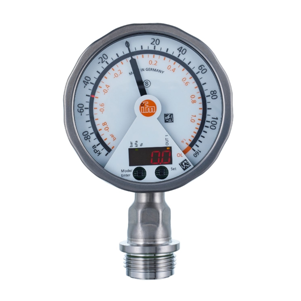 德國(guó)IFM易福門帶模擬顯示屏的齊平式壓力傳感器PG2438 PG-,25BREB12-MFRKG/US/ /P