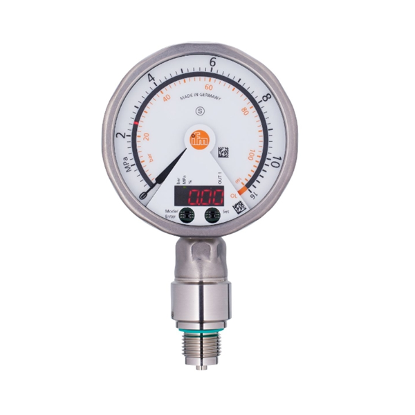 德國(guó)IFM易福門帶模擬顯示屏的齊平式壓力傳感器PG2438 PG-,25BREB12-MFRKG/US/ /P
