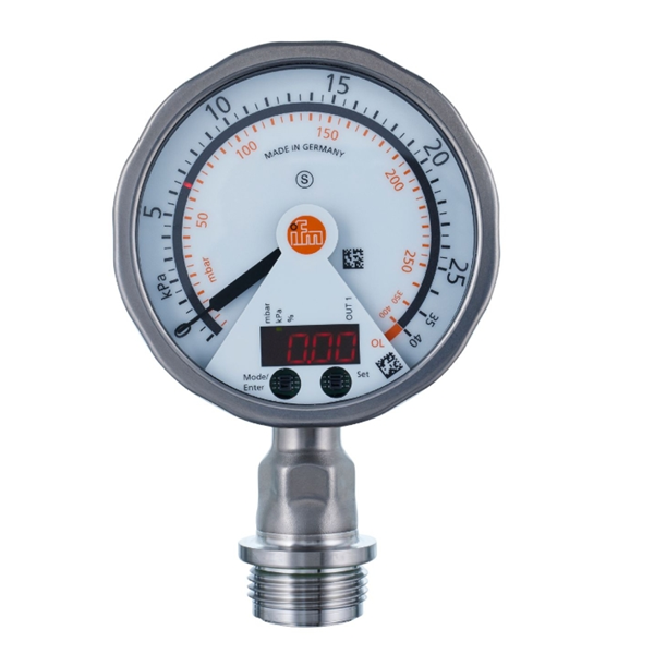 德國(guó)IFM易福門帶模擬顯示屏的齊平式壓力傳感器PG2438 PG-,25BREB12-MFRKG/US/ /P